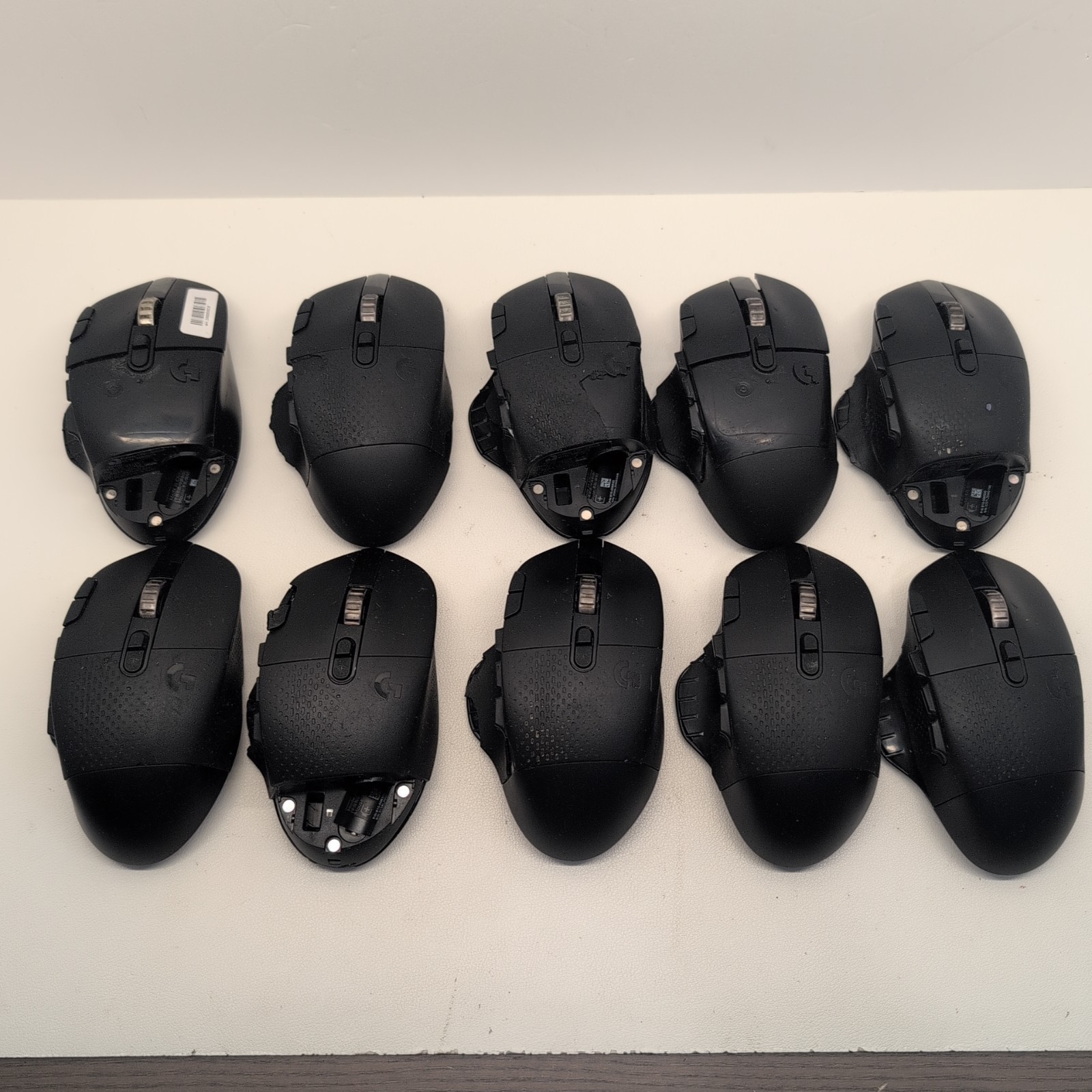 Logitech G604 Wireless Gaming Mouse Lot of 10 Black Parts Repair Broken Button