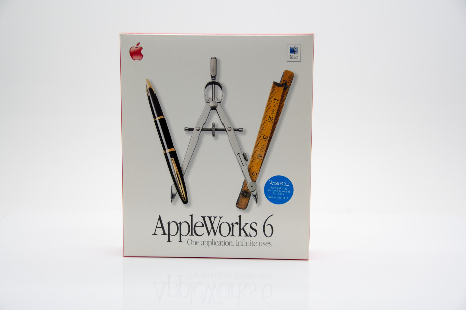 APPLEWORKS 6 Version 6.2 Software Application for Mac OS X Big Box RARE