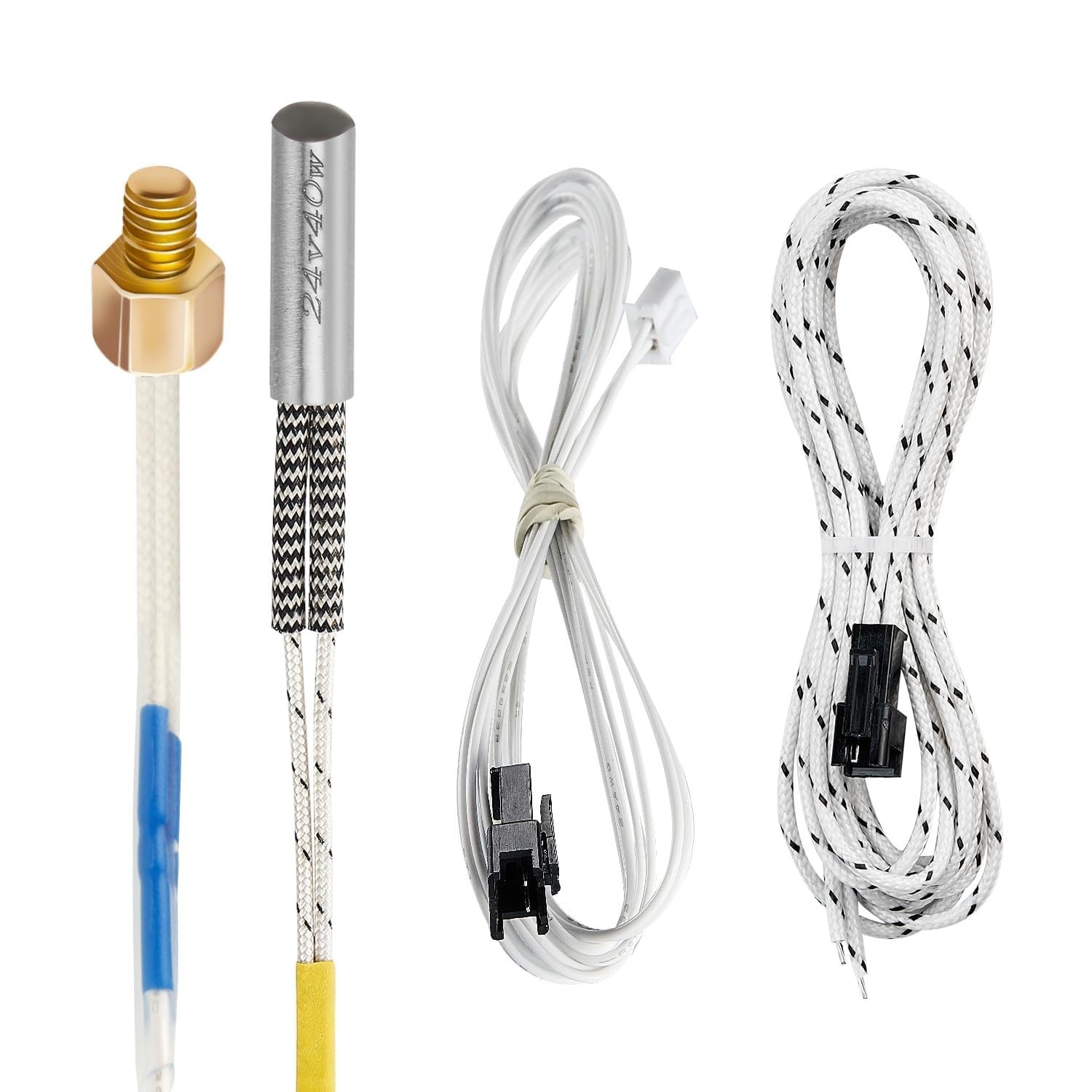 Ender-3 M3 Stud Thermistor Replacement: 1.3m High Temp 3D Printer Thermistor ...
