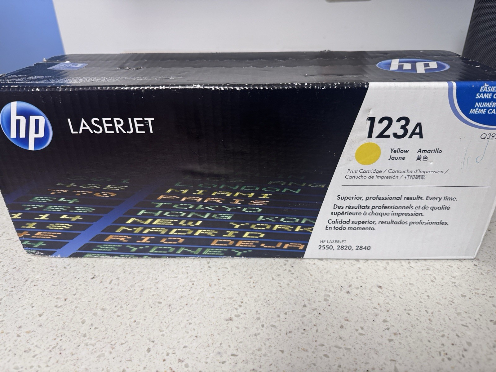 Genuine HP 123A Q3972A Yellow🟡 Toner Ink Cartridge 2550 2820 2840, SEALED BOX