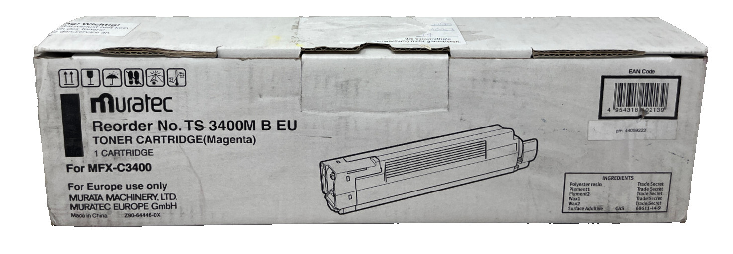 MURATEC 44059222 TS 3400M ORIGINAL MAGENTA TONER FOR MFX-C3400 [BOXED]