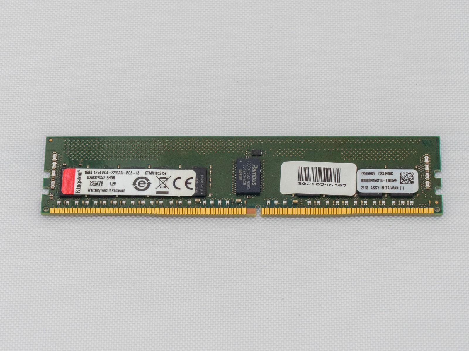 Kingston 16GB PC4-3200AA PC4-25600R 1Rx4 DDR4 RDIMM ECC KSM32RS4/16HDR