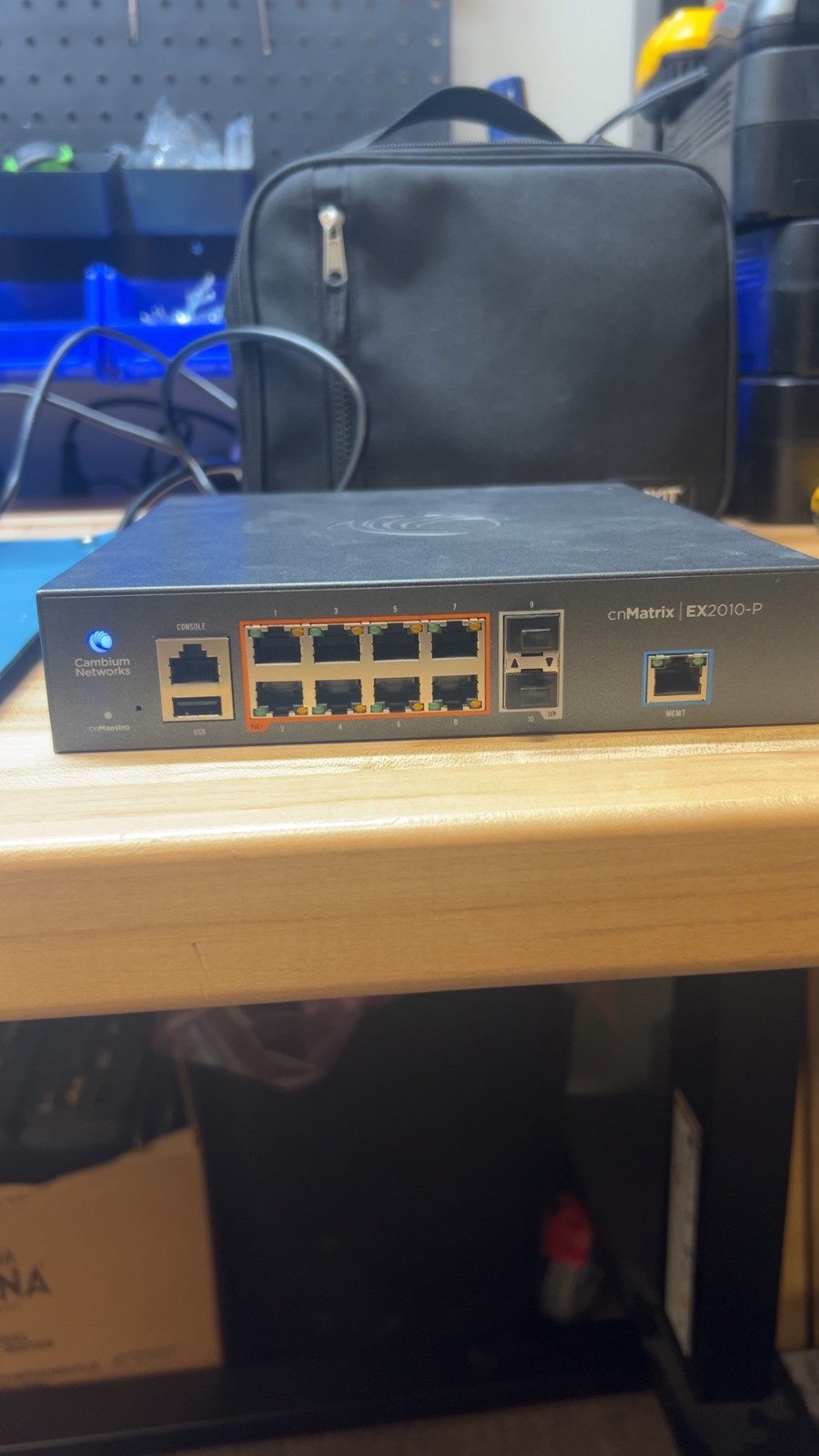 Cambium Networks cnMatrix EX2010-P 8-Port Gigabit PoE+ Managed Switch 2 SFP