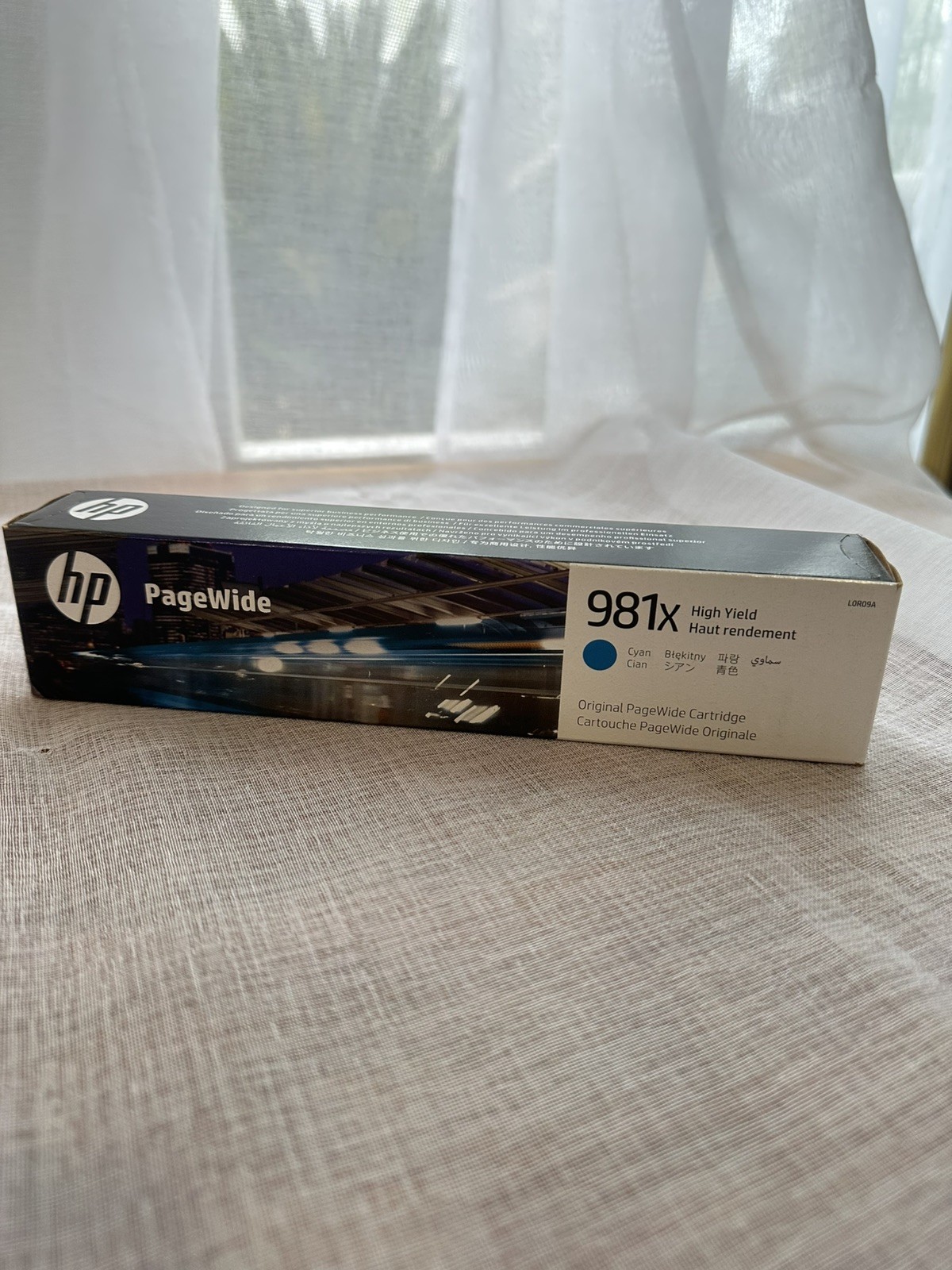 HP 981X Cyan PageWide Cartridge (L0R09A) OEM New Sealed