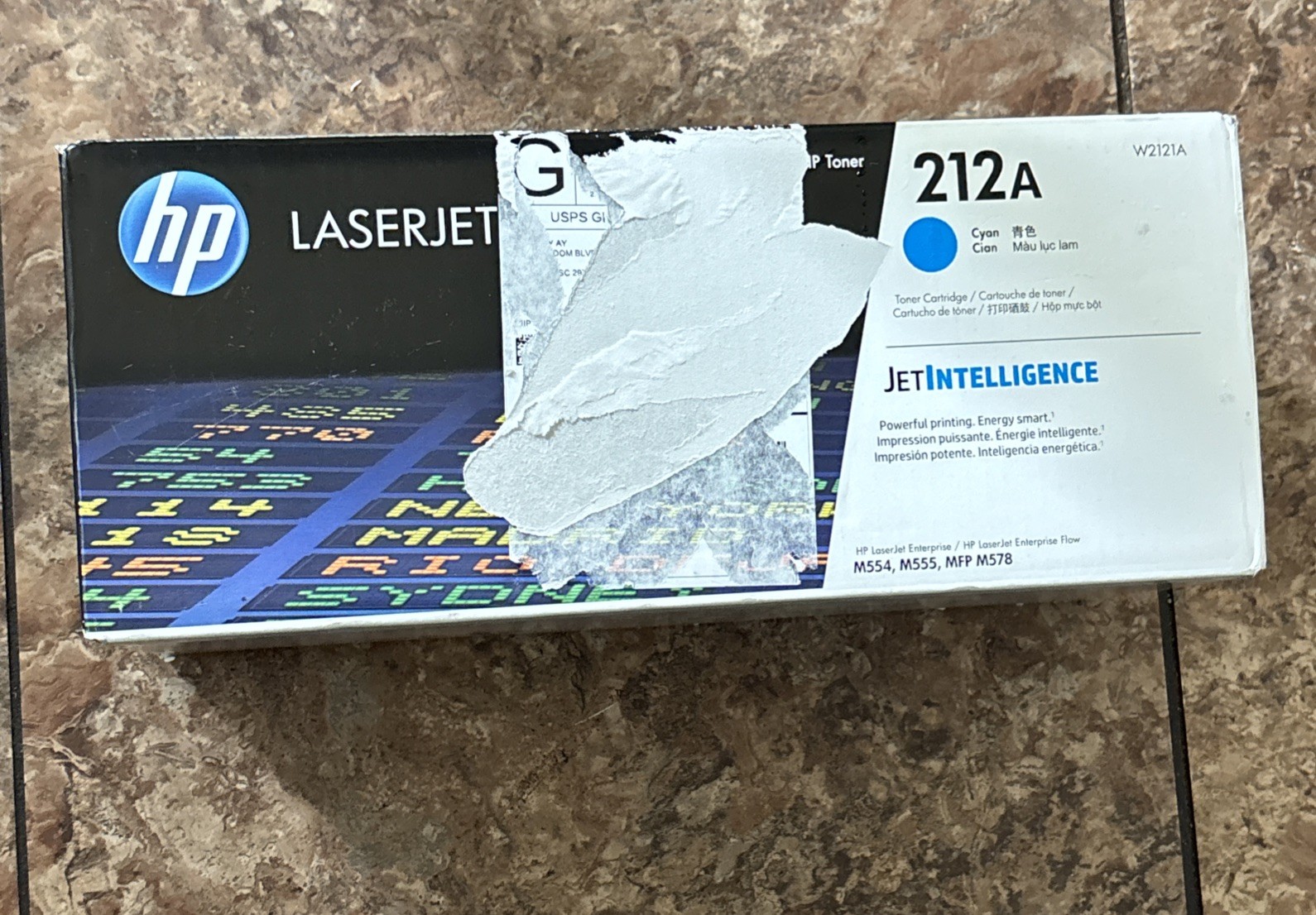 HP 212A Cyan Original LaserJet Toner Cartridge W2121A- NISB