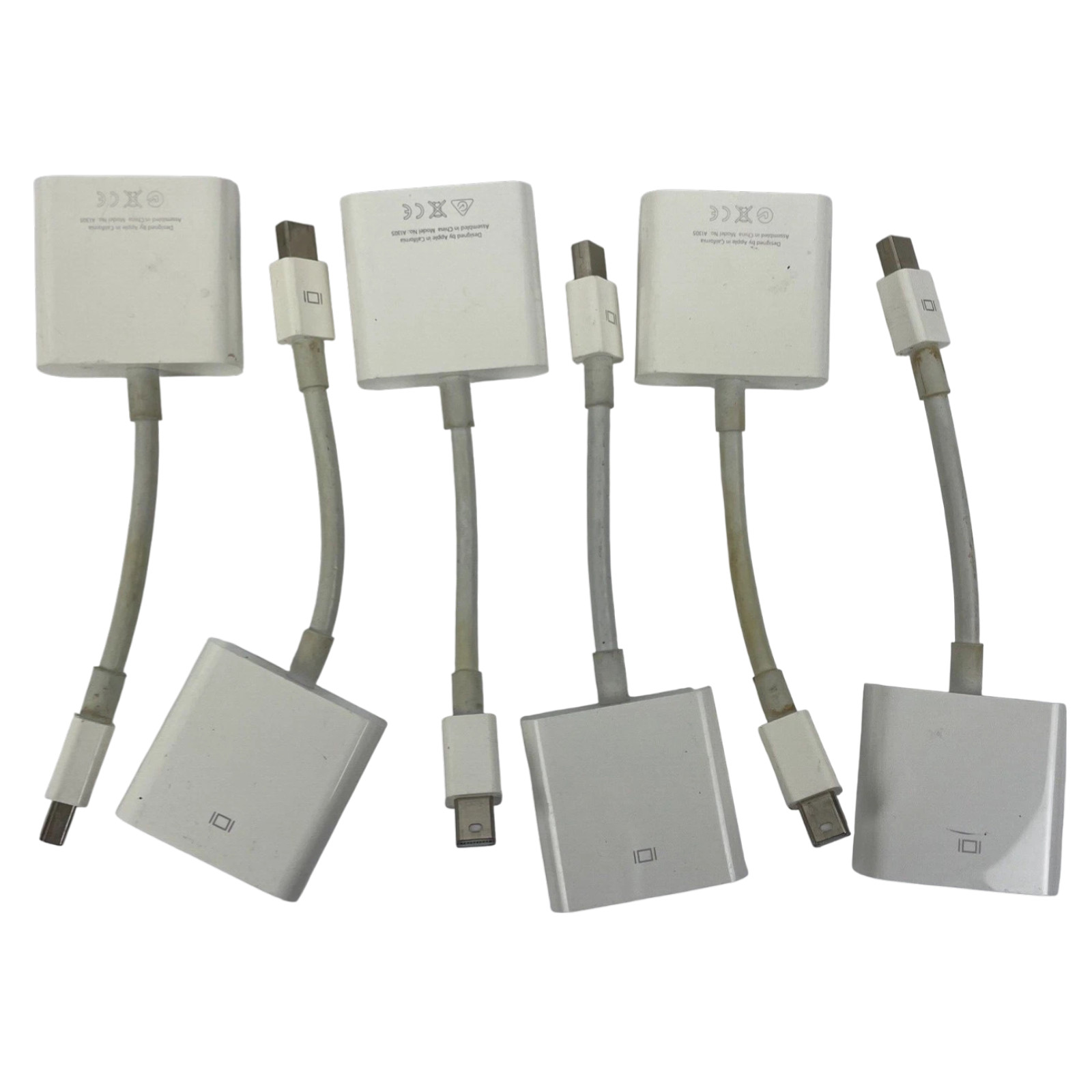 Bundle Lot of 6 x Apple Thunderbolt Mini DisplayPort to DVI Adapter A1305