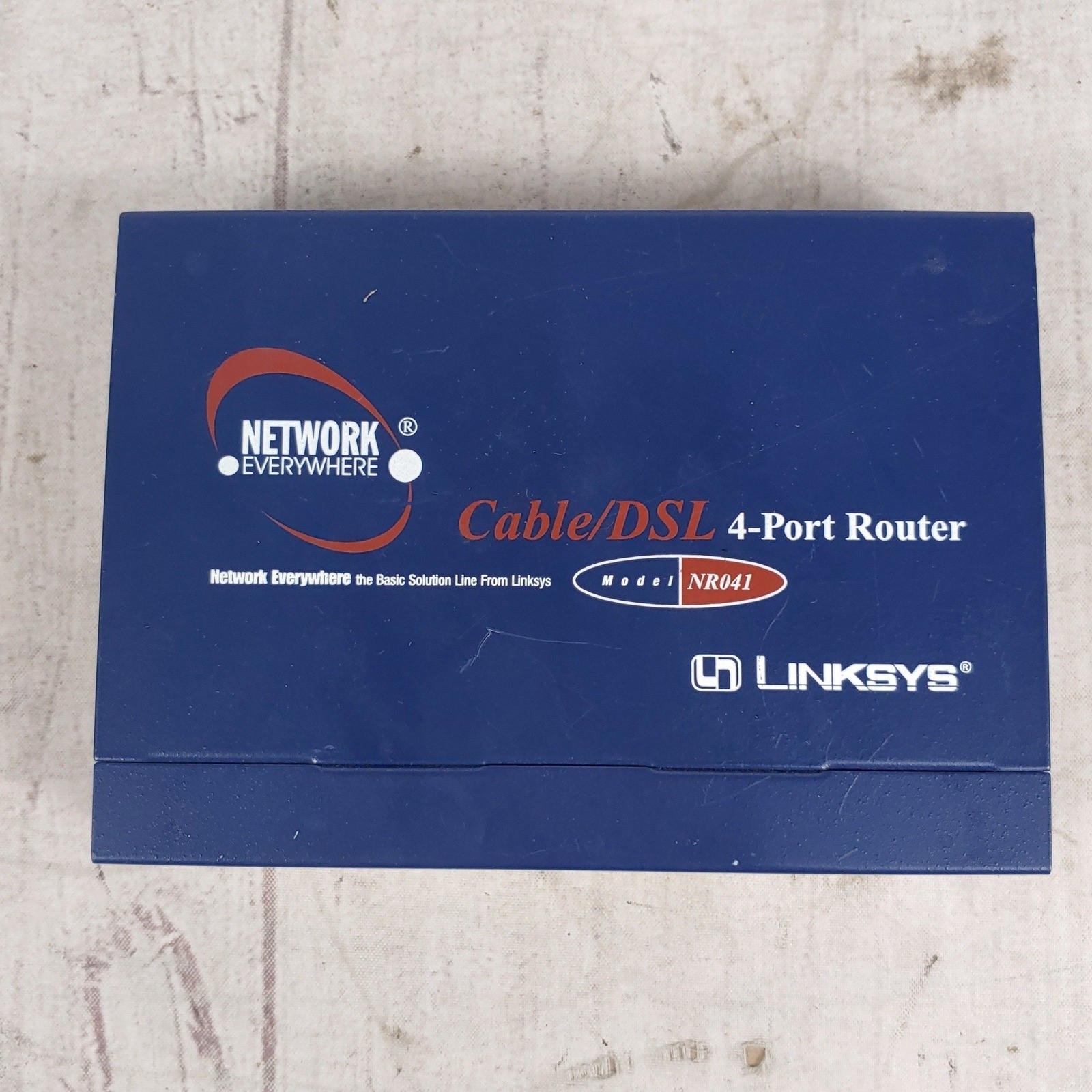 Linksys Network Everywhere NR041 Cable/DSL 4-Port Wired Router Blue TESTED