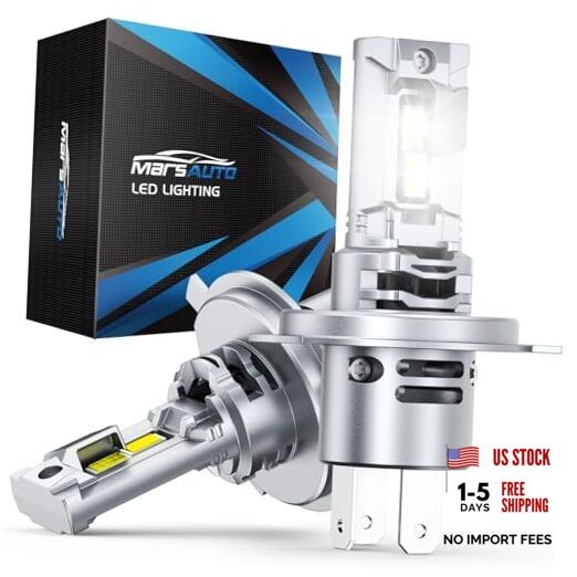 H4/9003 Fog Bulbs, 36,000LM Super Bright Bulbs, 1:1 Small Size, H4 Bulb with