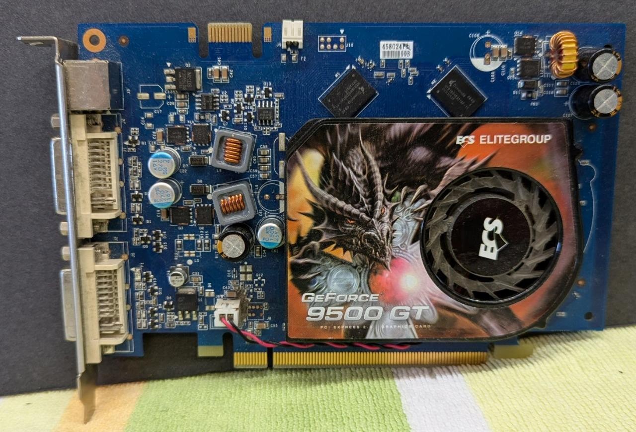 Elitegroup ECS 9500GT 512MB DDR3 2 DVI Ports