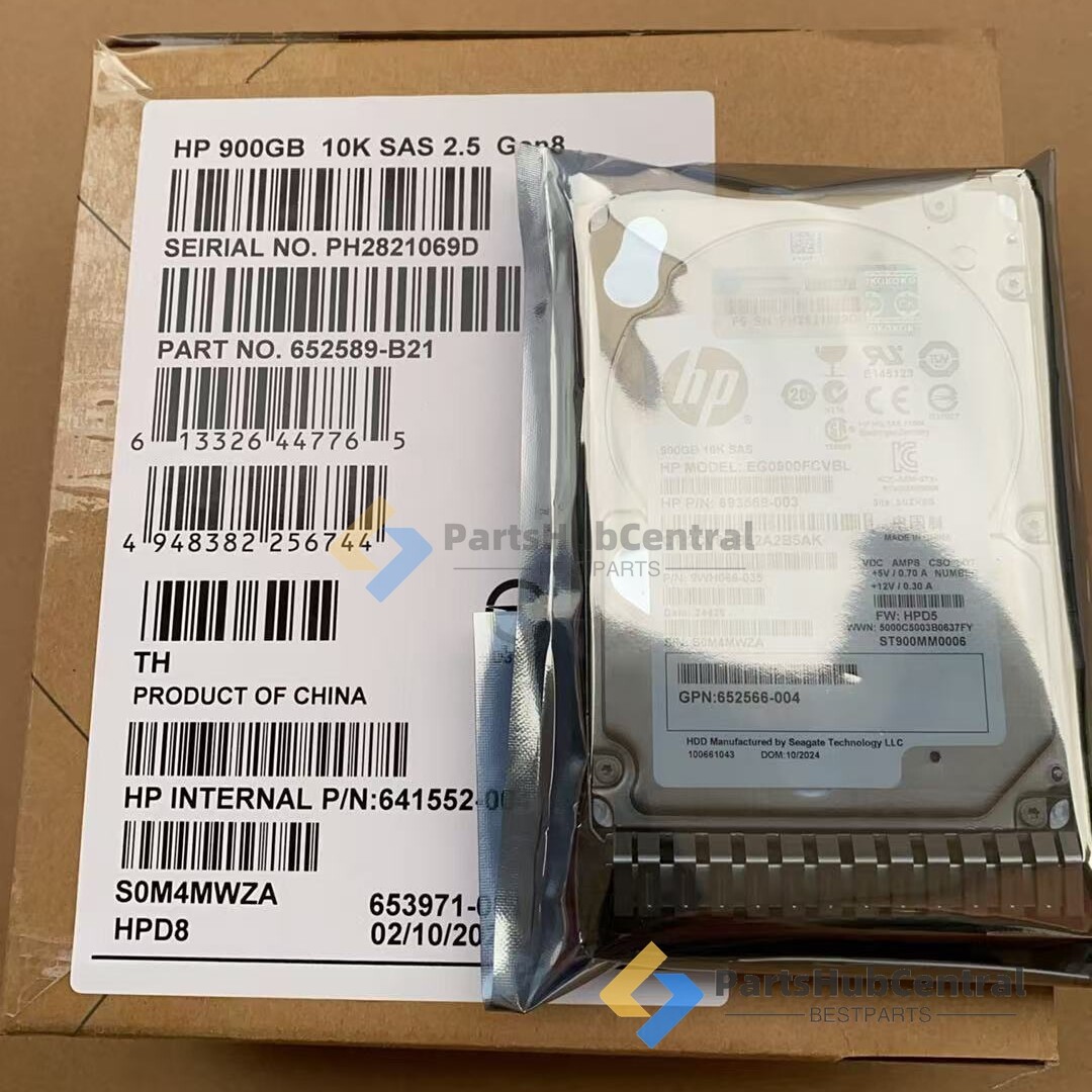 HP 900GB 2.5" Hard Drive 652589-B21 653971-001 6G SAS 10K SC Enterprise