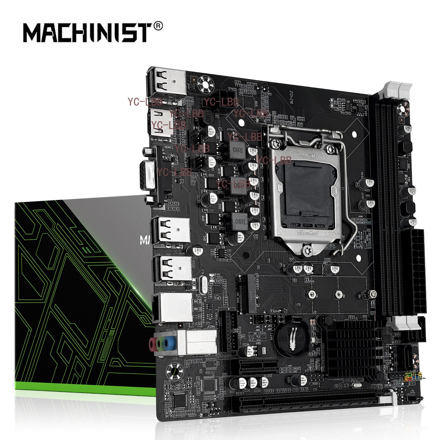 H61C ITX Motheboard LGA 1155 DDR3 RAM SATA/NVME M.2 SATA II USB 2.0 HDMI/VGA