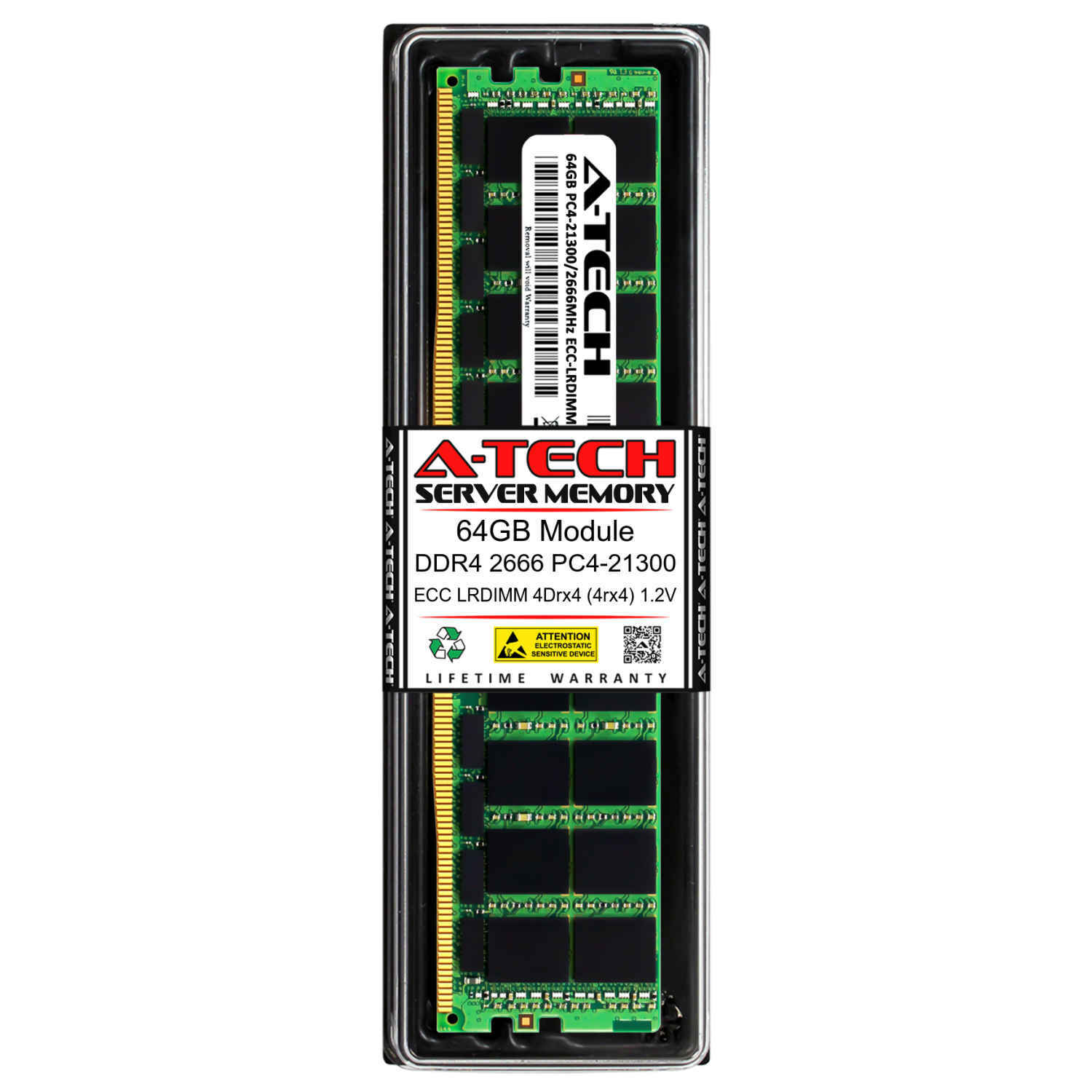 64GB DDR4 PC4-21300 LRDIMM (Replacement for Samsung M386A8K40CM2-CTD) Memory RAM