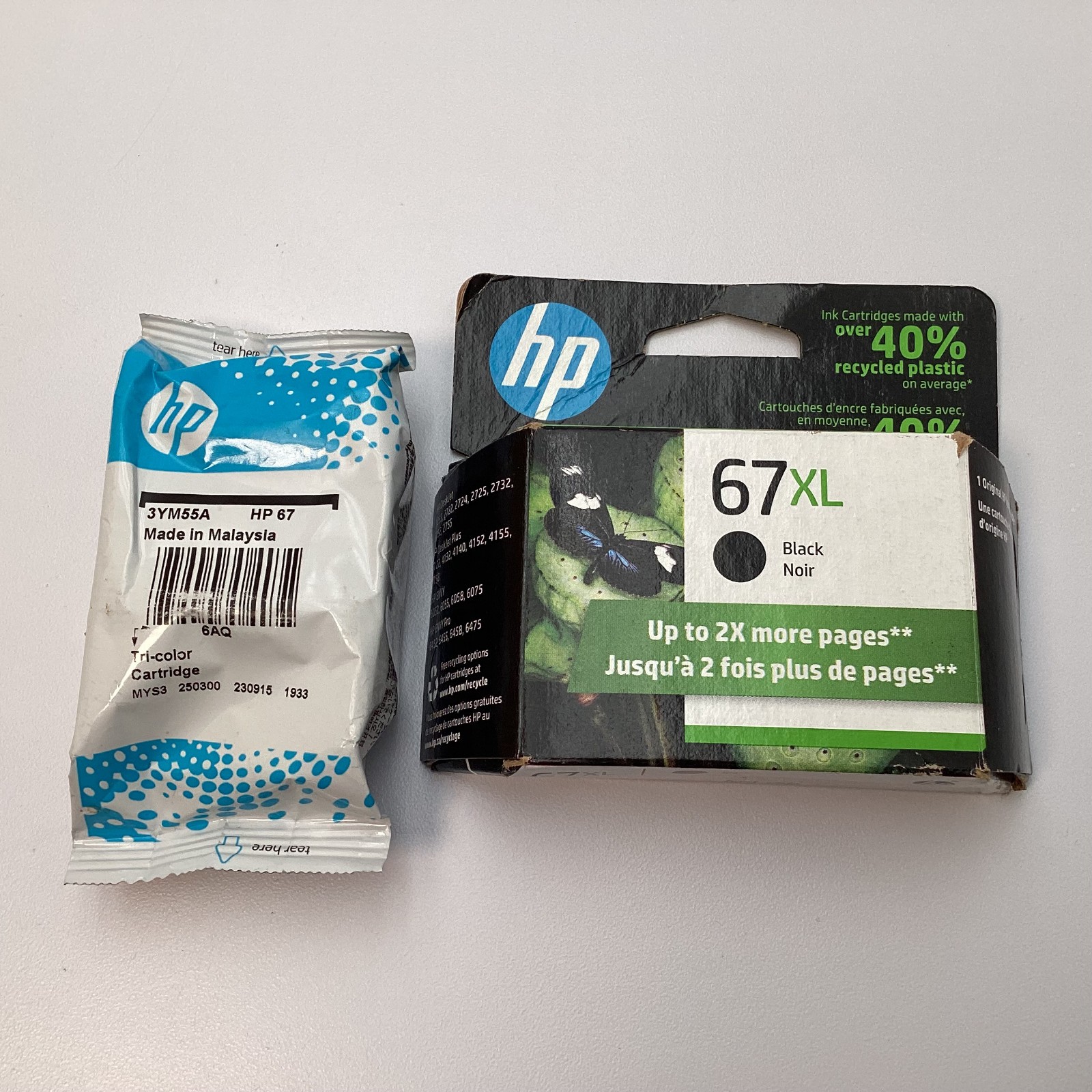 Genuine HP 67 & 67XL Ink Cartridge Black & Tri-Color - DeskJet ENVY 2023 - 2025