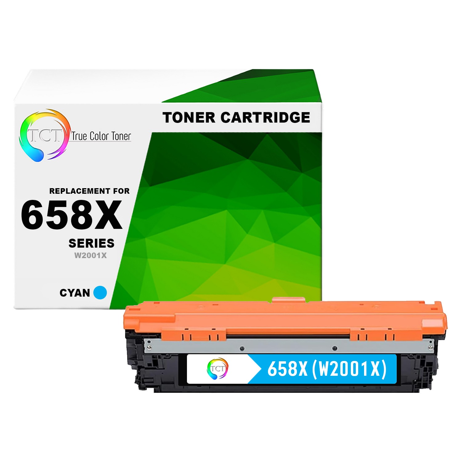 TCT Premium 658X W2001X Cyan HY for Compatible HP LaserJet M751s Toner Cartridge