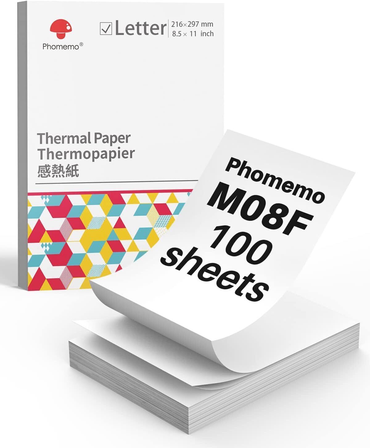 Phomemo M08F Portable A4 Printers Thermal Inkless Printer or Thermal Paper Lot