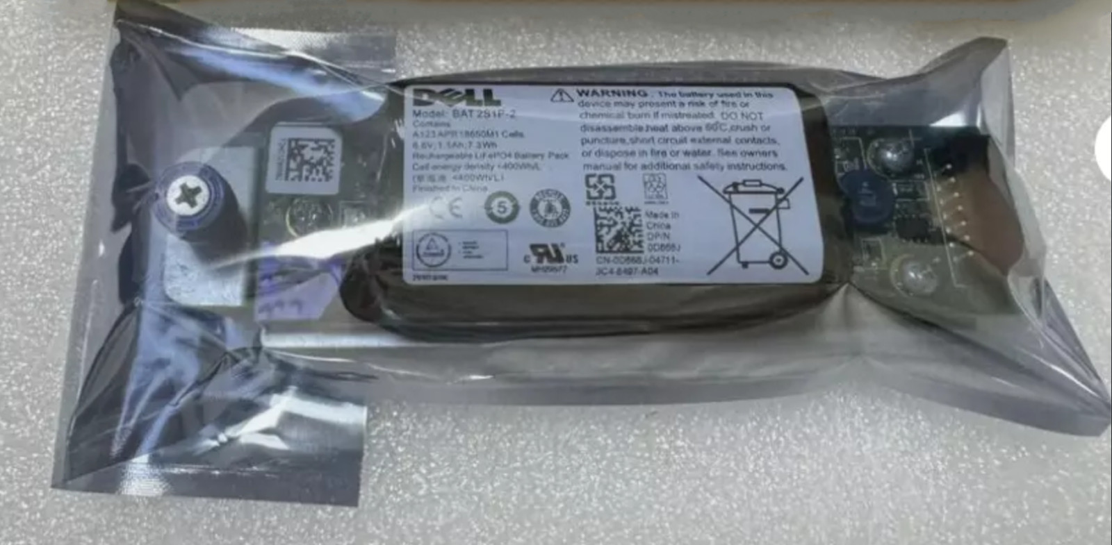 2026 Dell 0D668J D668J MD3200 MD3220 PowerVault Controller Battery