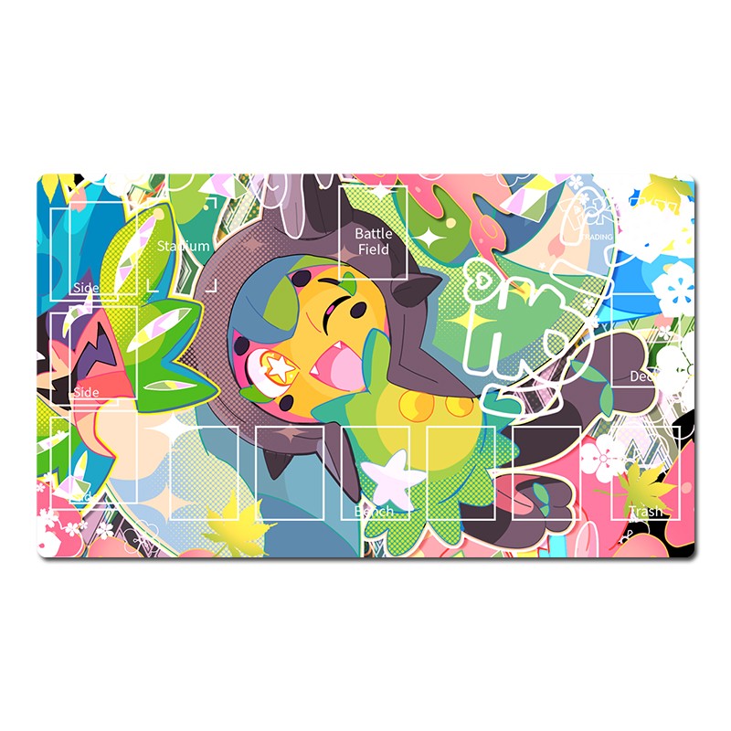 Pokemon Duel Playmat Ogerpon TCG CCG Gaming Pad Trading Card Game Mat Mousepad