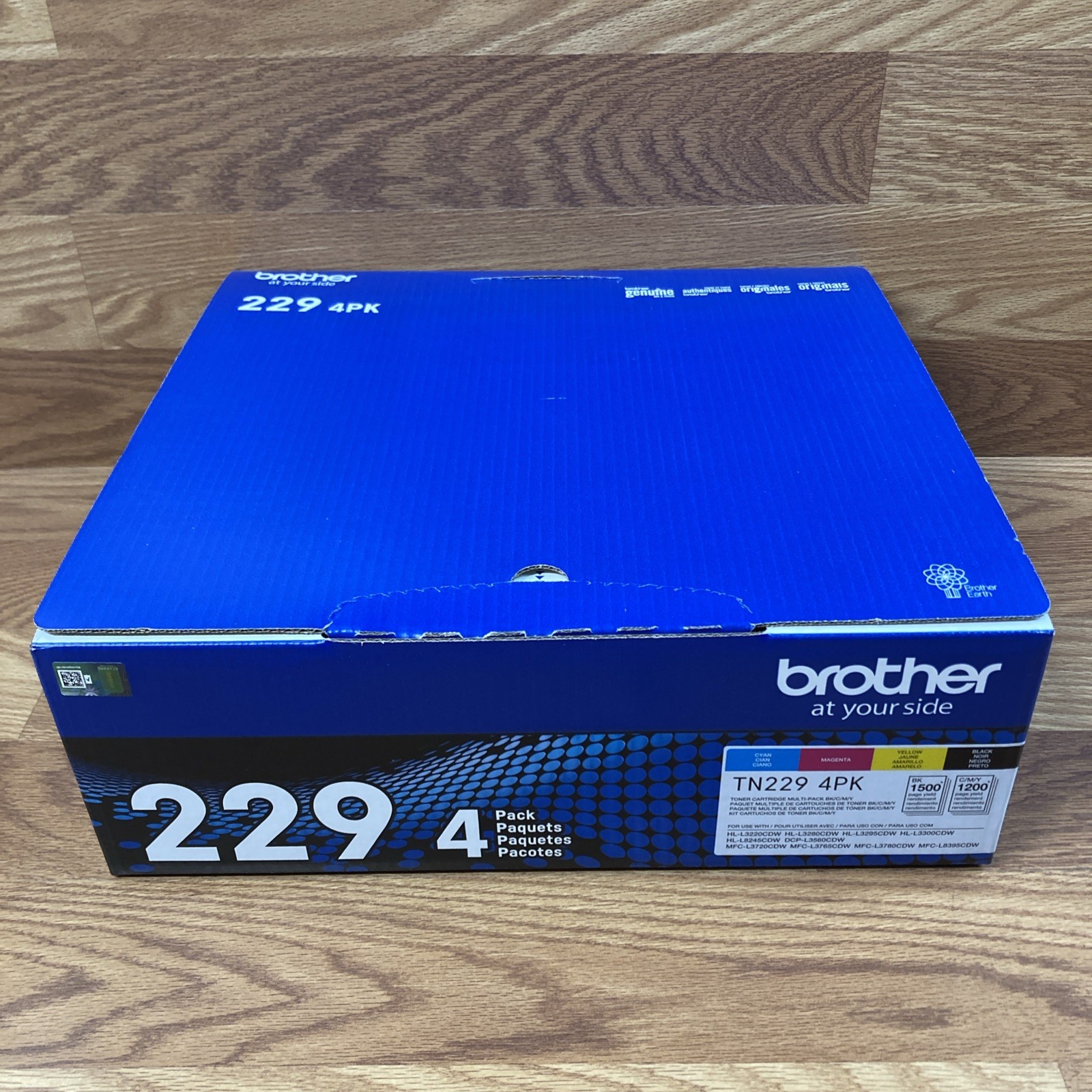 Genuine OEM Brother TN229 4PK Black Cyan Magenta Yellow Toner Cartridge Set NEW