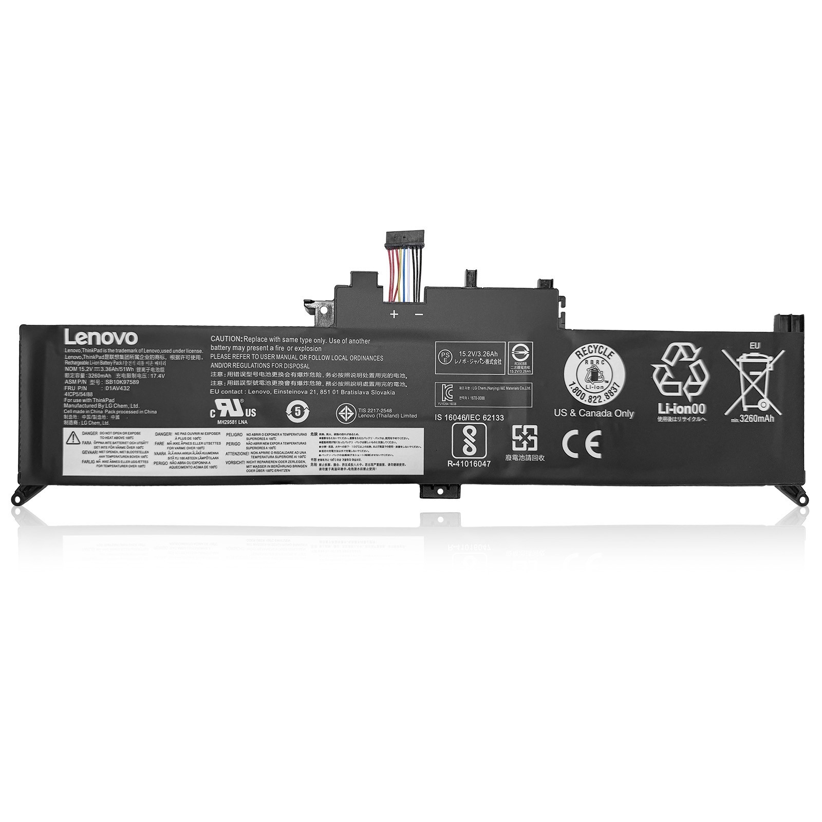 Genuine 01AV432 SB10F46465 01AV434 00HW027 Battery for Lenovo ThinkPad Yoga 260O