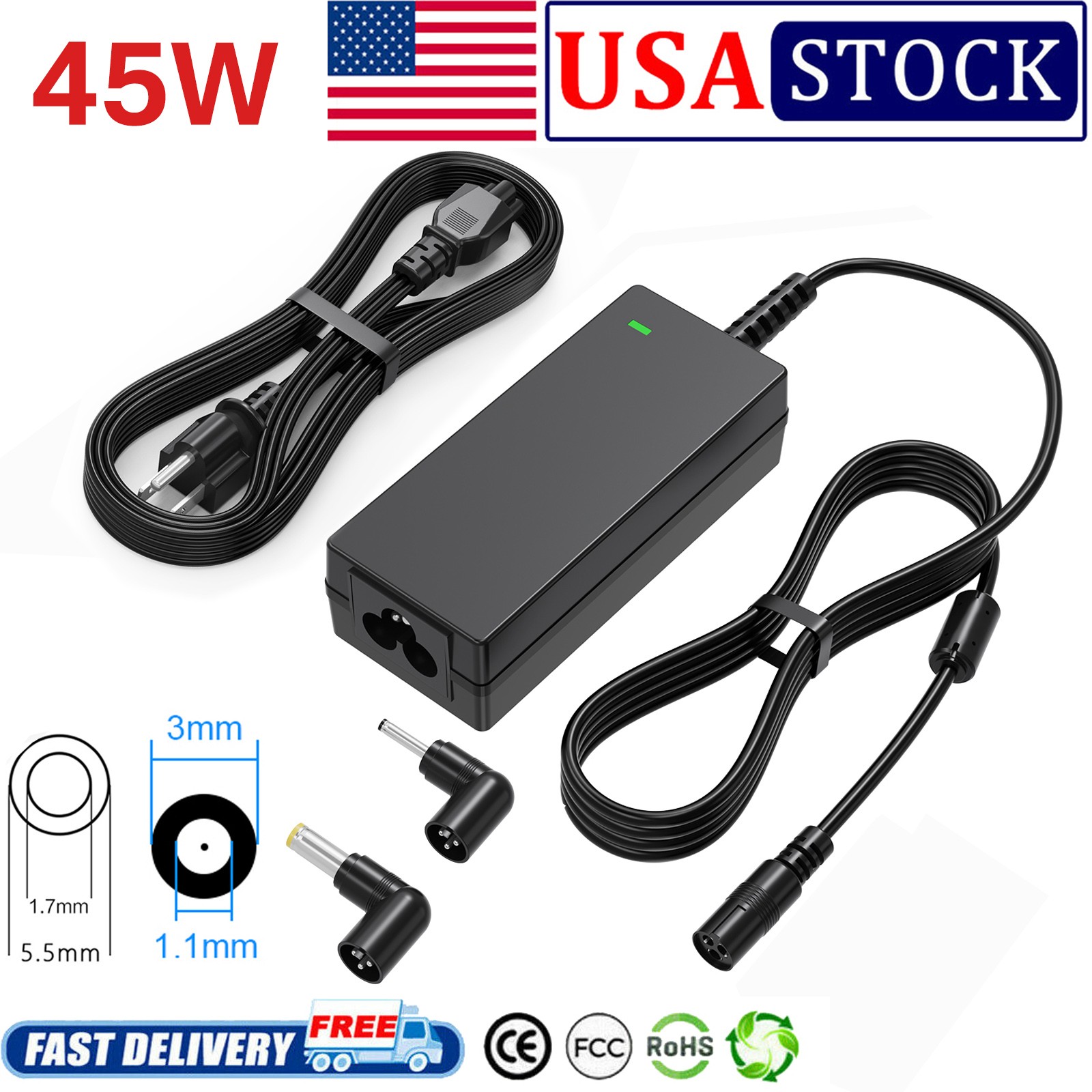 45W AC Adapter For Acer ADP-45FE F ADP-45HE D Laptop Charger Power Supply Cord