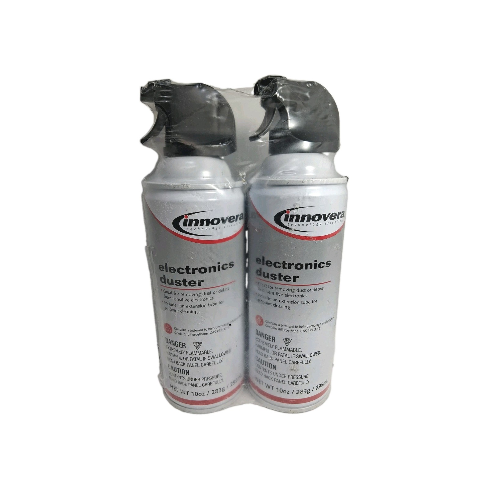 Innovera IVR10012 Compressed Air Duster 10oz (2 Pack) Canned Air Cleaner NEW