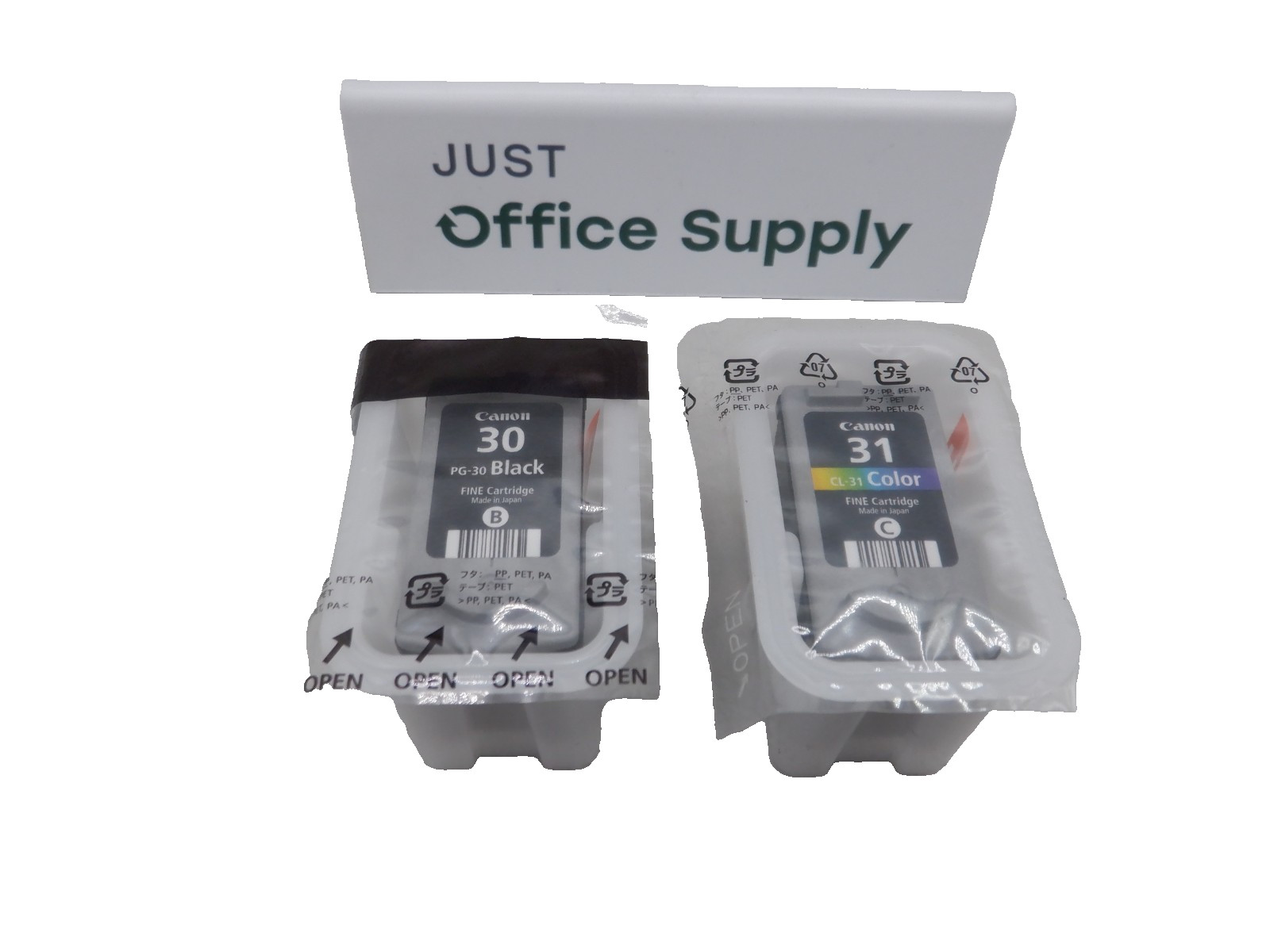 Genuine OEM Canon PG-30 Black & CL-31 Color Ink Bulk Packaging  