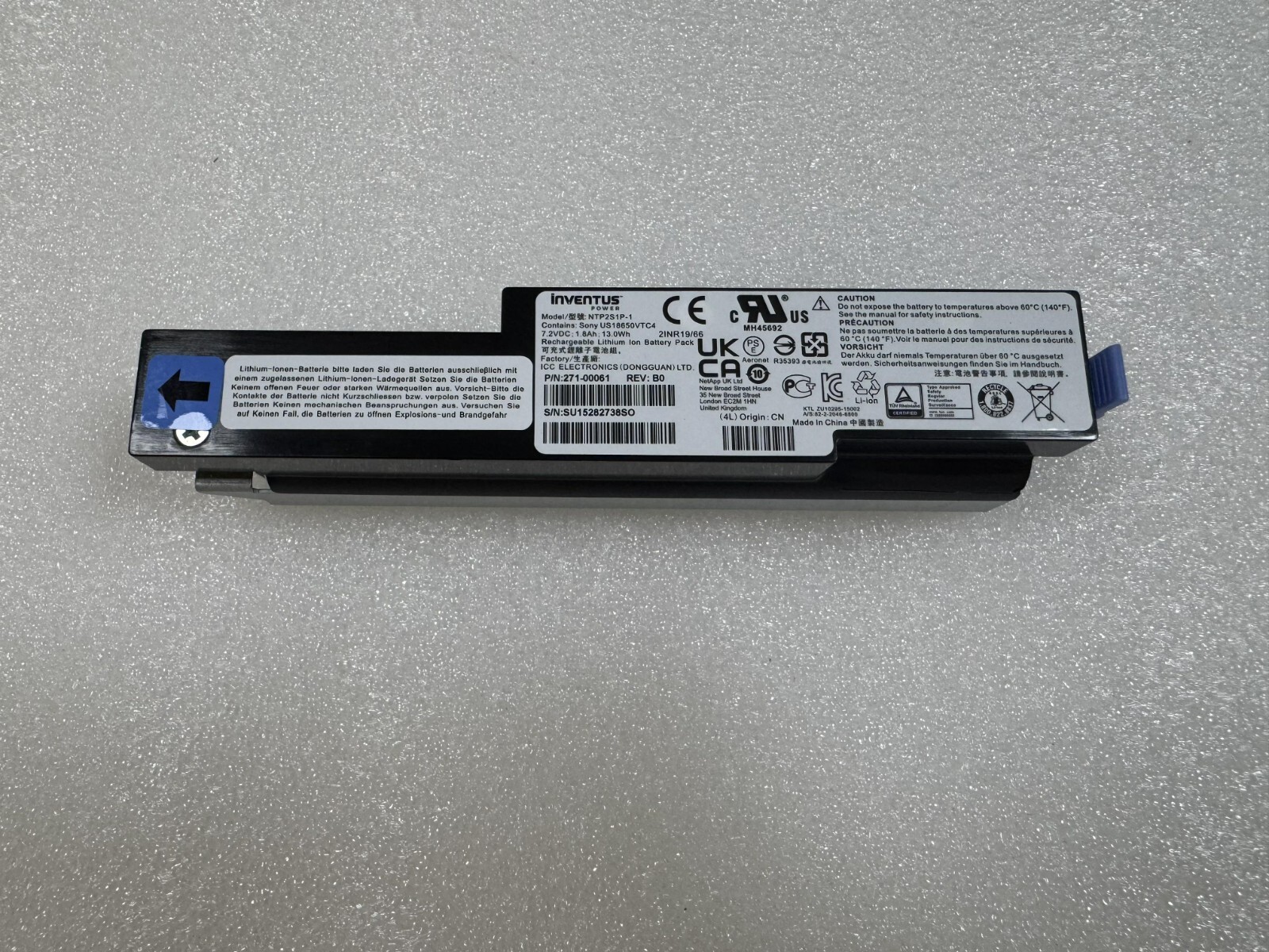 NTP2S1P-1 271-00061 NetApp E2800/E5700 Controller battery