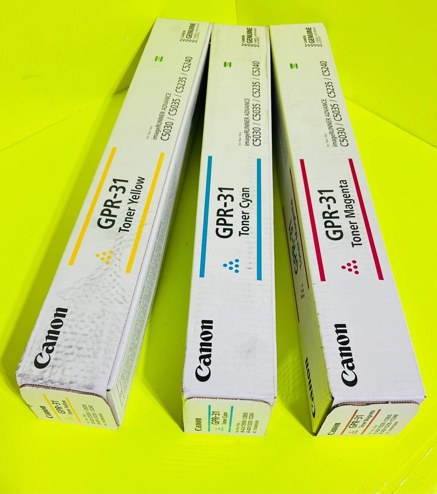 Canon Rainbow Color Toner Cartridges Set for IR-ADV C5030 C5035 C5235 C5240 OEM