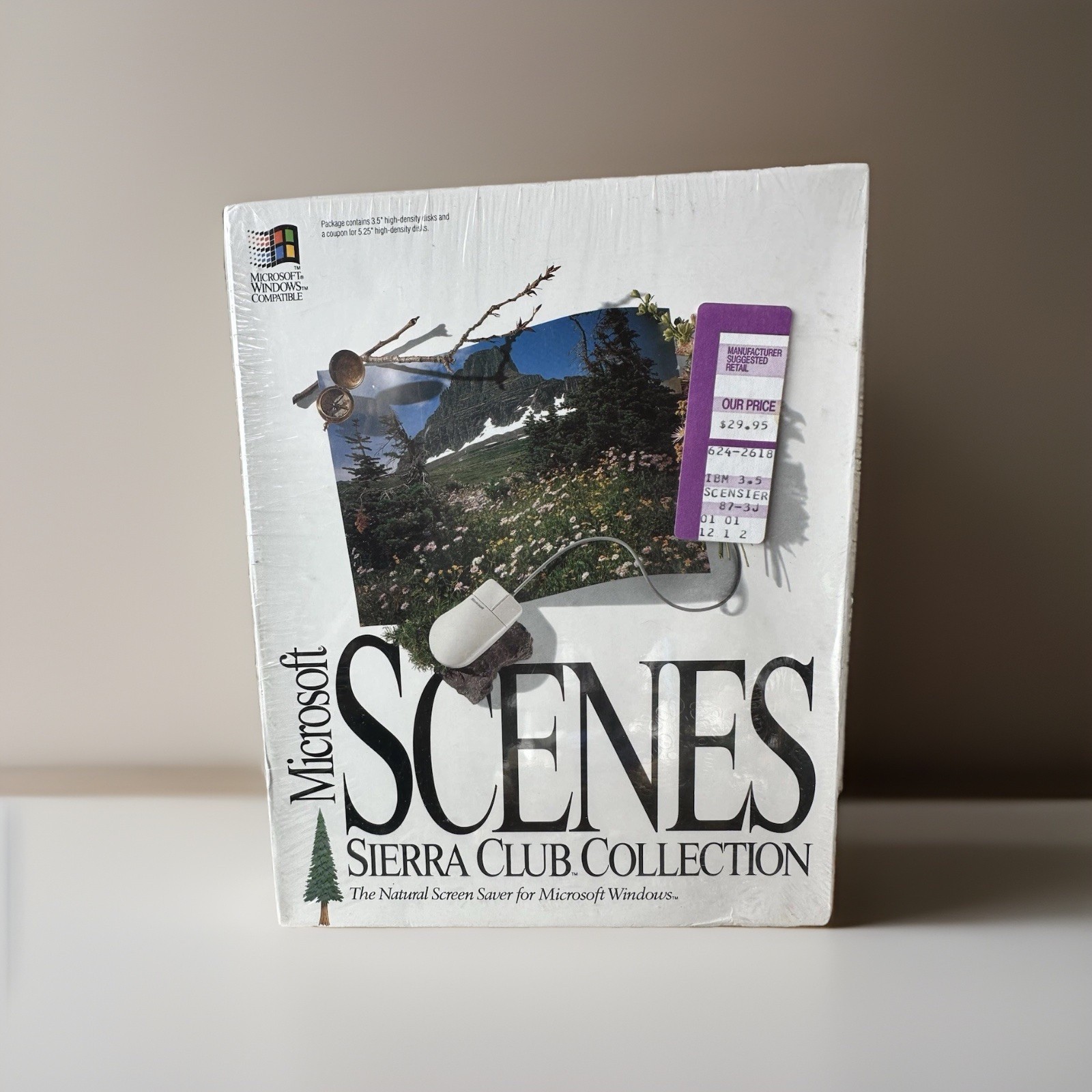 RARE NOS Microsoft Scenes SIERRA CLUB COLLECTION Screen Savers-NEW, Sealed