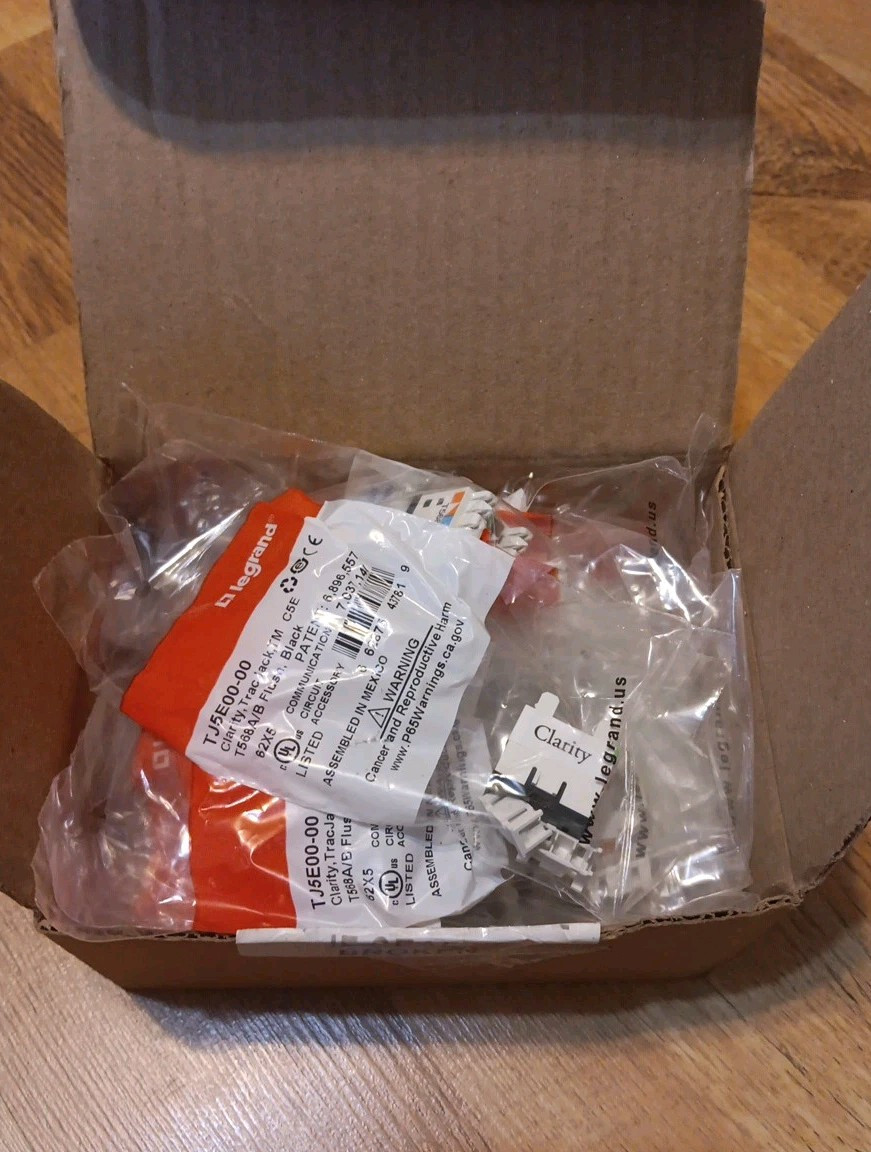 Lot Of 23 Ortronics OR-TJ5E00-00 Clarity TracJack  CAT 5e , 8 position, Black