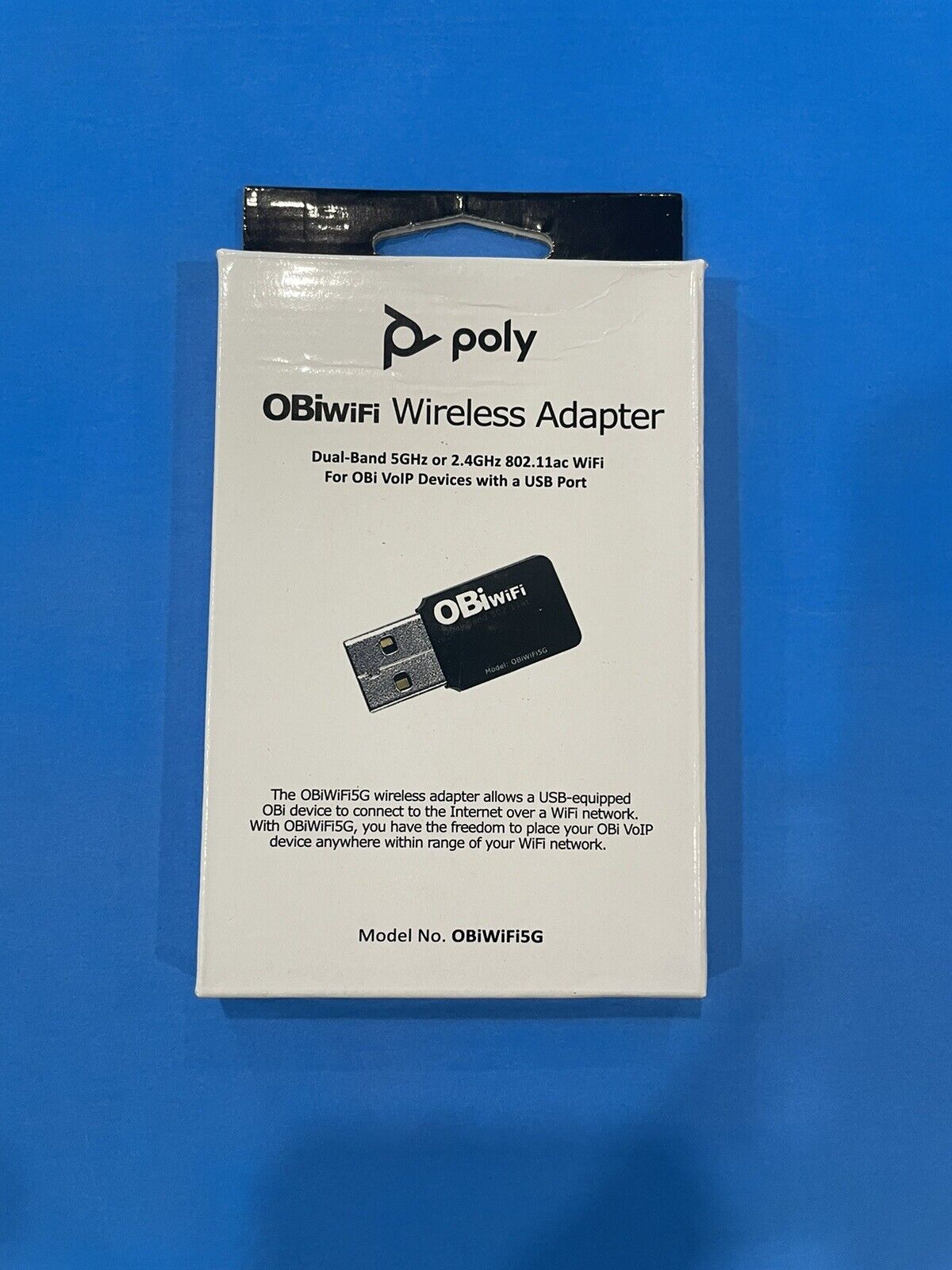 POLYCOM OBi Accessories OBiWiFi5G Wireless-AC USB Adapter, 1517-49585-001 NEW