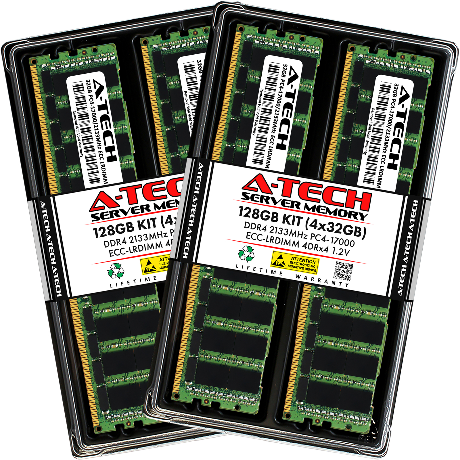128GB 4x 32GB PC4-2133 LRDIMM Dell PowerEdge R430 C6320 R740xd R730 Memory RAM