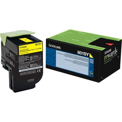 Lexmark Unison 801SY Original Standard Yield Laser Toner Cartridg 80C1SY0