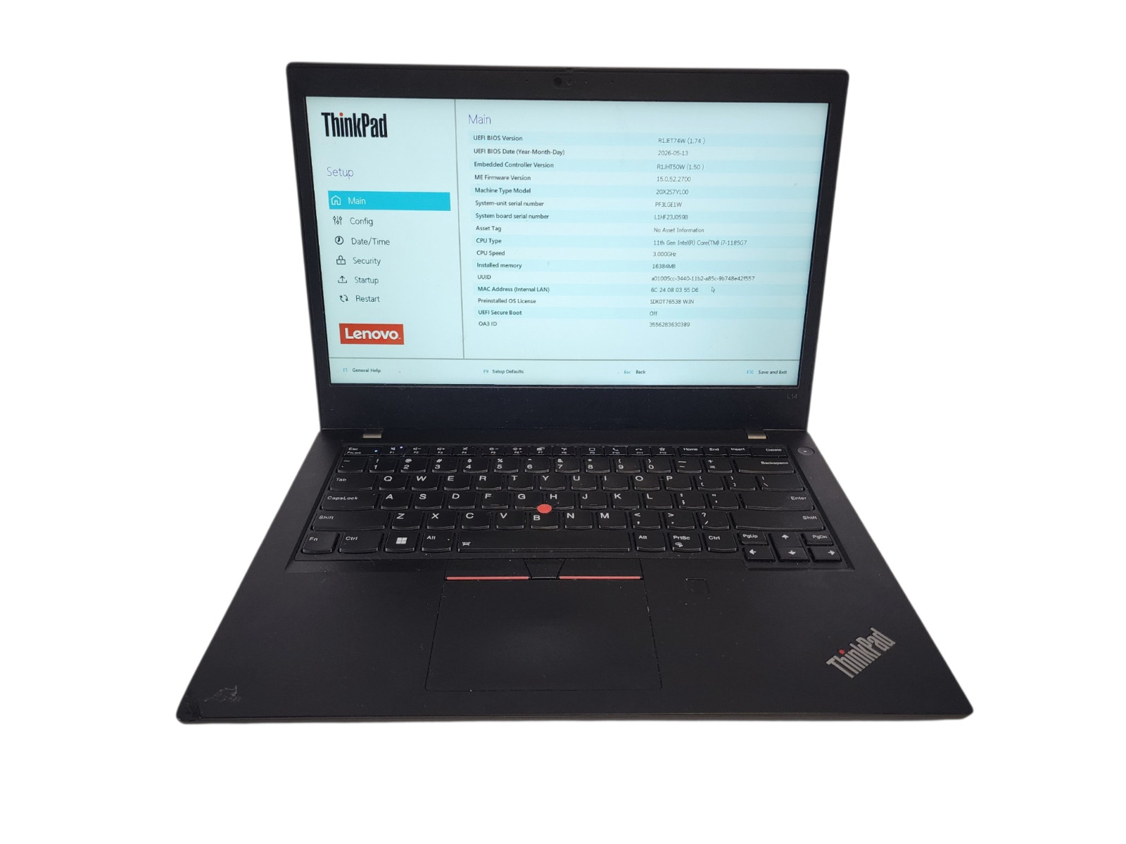 Lenovo ThinkPad L14 Gen 2 14-inch i7-1185G7 16GB RAM 512GB SSD Windows 11 Pro