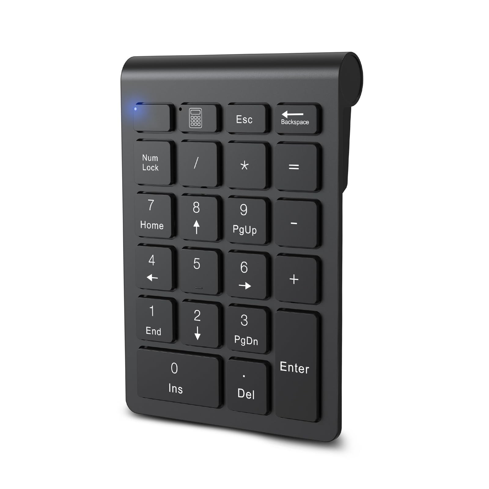 Wireless BT Numeric Keypad 22 Keys Portable Mini Number Pad Fits Laptop PC