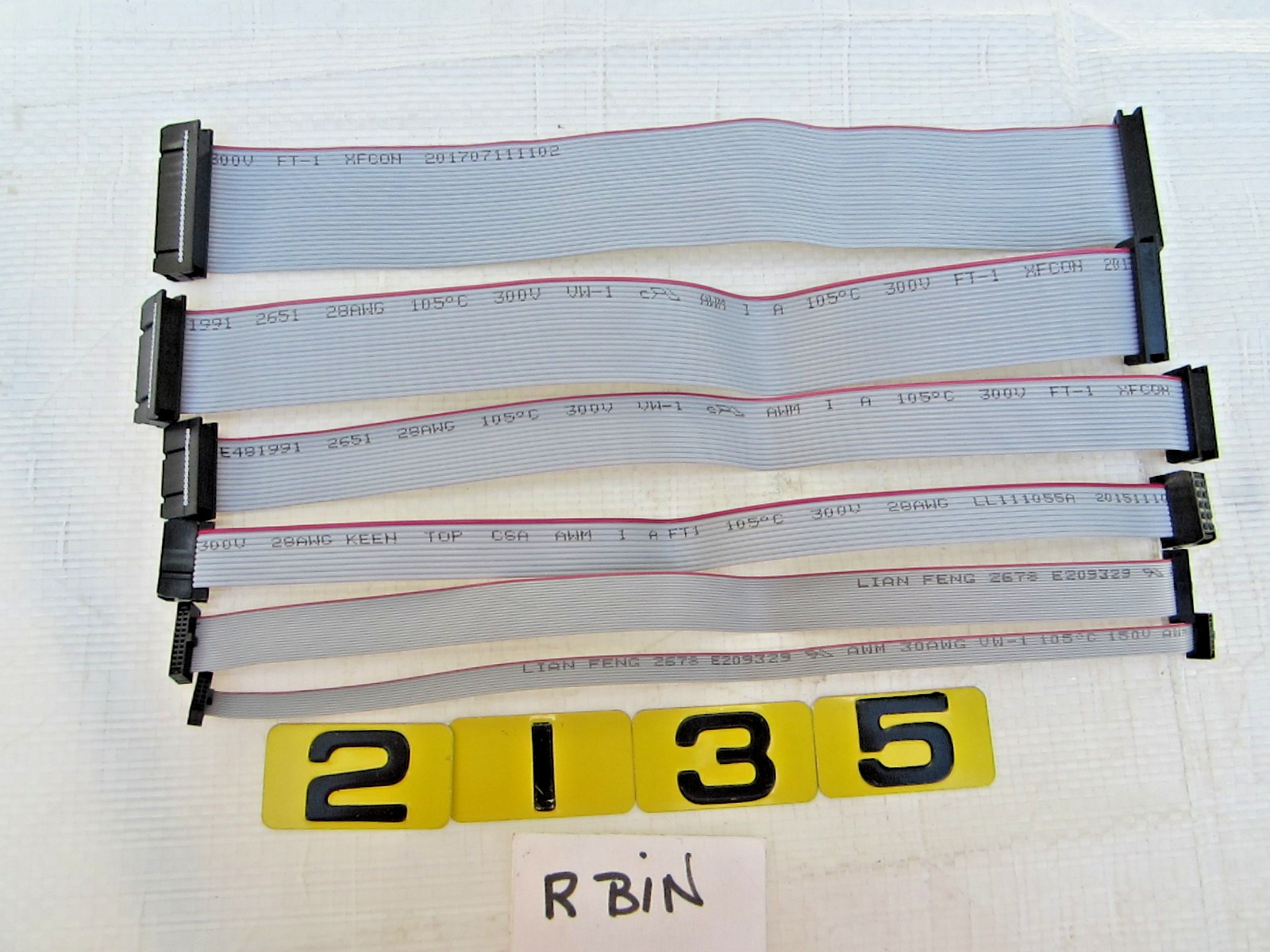 LIAN FENG FLAT RIBBON CABLE CONNECTORS   MIXED LOT OF 6 SEE PHOTOS