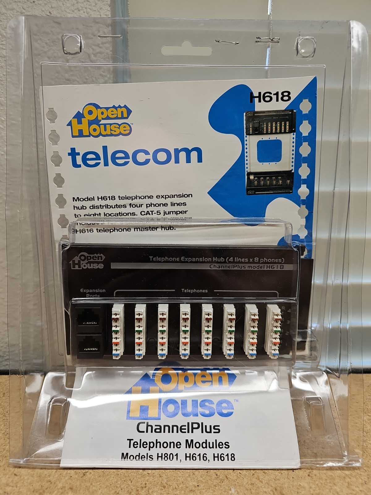 Open House Data Telephone Expansion Hub Model H618 ChannelPlus CAT-5 Network (E4