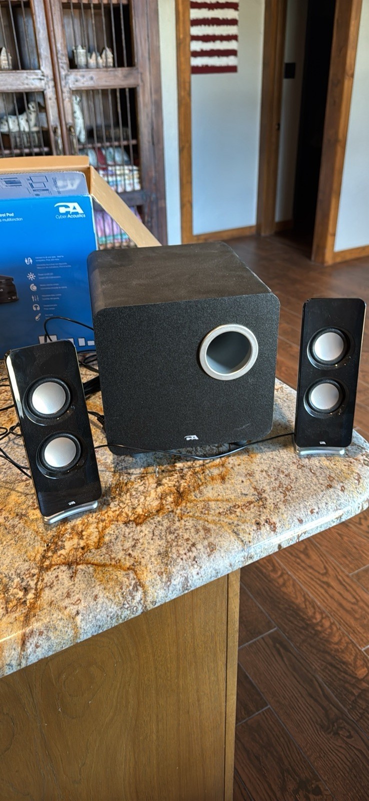 Cyber Acoustics CA-3610 2.1 Speaker System Subwoofer 62W, NEW Factory Retail ++