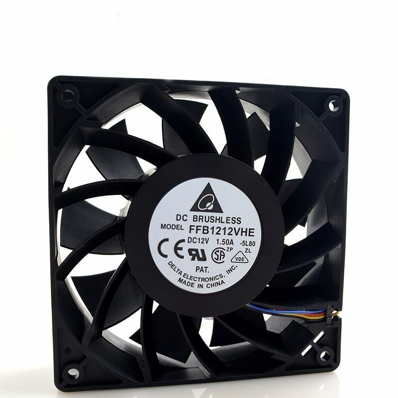 Delta 12038 120x120x38mm 12cm FFB1212VHE DC 12V 1.5A 24W 4 lines Cooling Fan