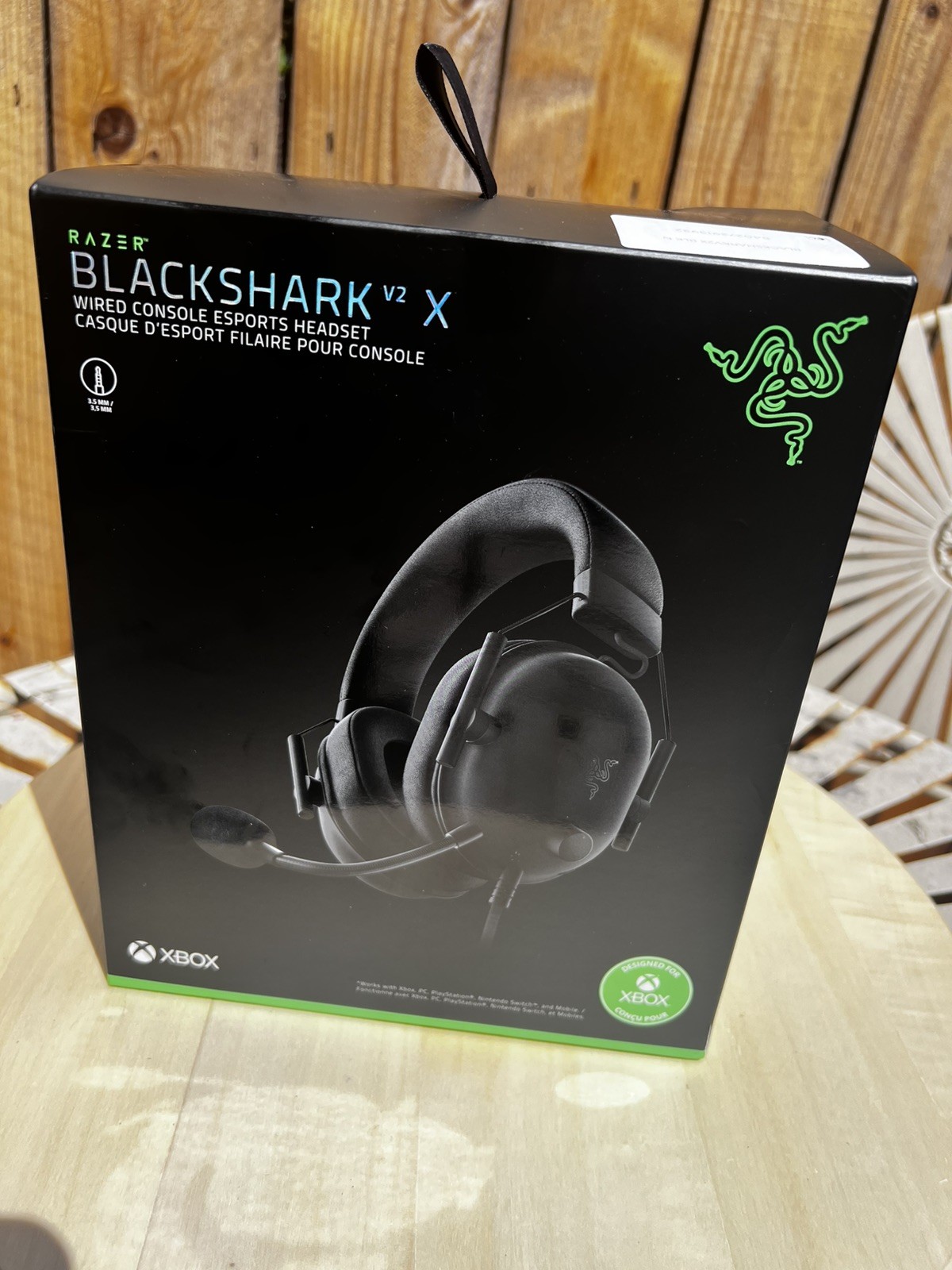 Razer BlackShark V2 X Wired Gaming Headset 7.1 Surround Sound Mint New Sealed 