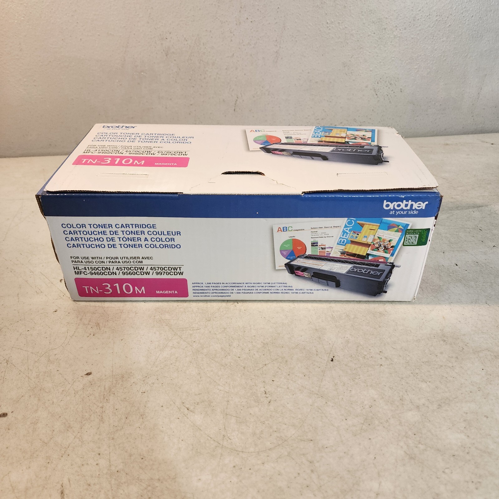 Brother TN-310M Magenta Toner Cartridge Genuine New OEM Sealed Bag NO BOX