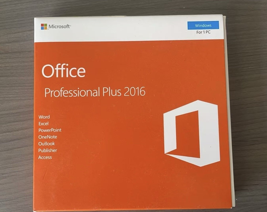 Microsoft Office 2016 Professional Plus DVD (Verified 6 PCs) +Product Key Sealed