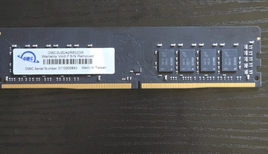 1 x 32GB DDR4 3200MHz 2Rx8 Non ECC UDIMM OWC - Excellent Condition