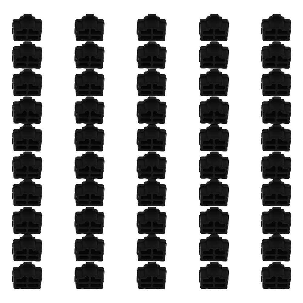 50PCS RJ45 Interface Dust Plugs Ethernet Hub Port Silicone Dustproof Stoppers