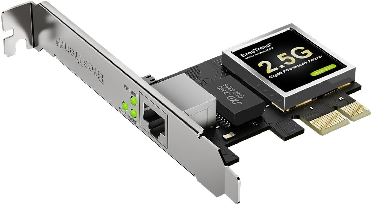 Tarjeta de red de 2,5 Gb, adaptador de red PCIe RJ45 NIC