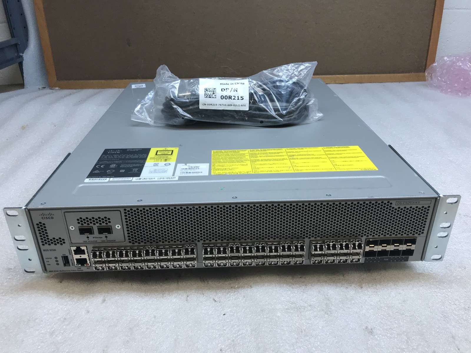 Cisco MDS 9250i DS-C9250I-K9 Multiservice Fabric Switch W/ 3x PSU & 40 16G SFP