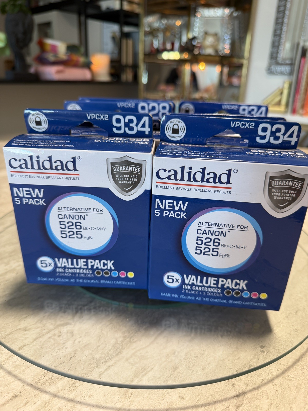 2x Calidad Canon 526 525 Compatible Ink Cartridges 5 Pack New Sealed