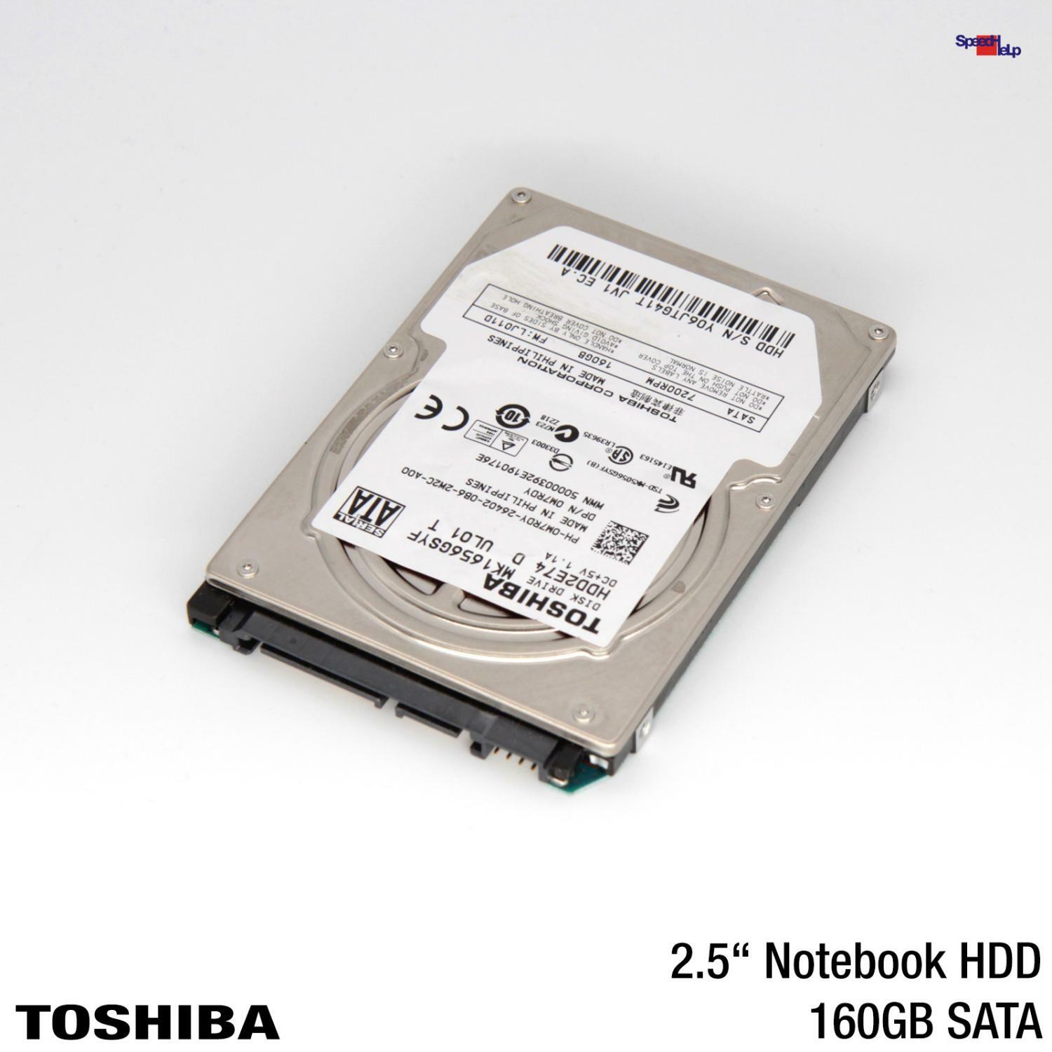 Toshiba Mk1656gsyf 160gb 2.5" Notebook Laptop Hdd Hard Disk Hdd2e74