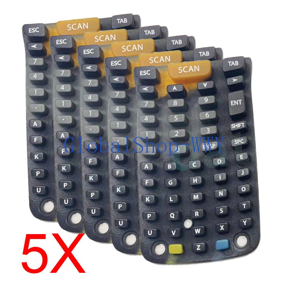 5PCS New Keypad 50-Keys Replacement for Datalogic Skorpio X3 Barcode Scanners