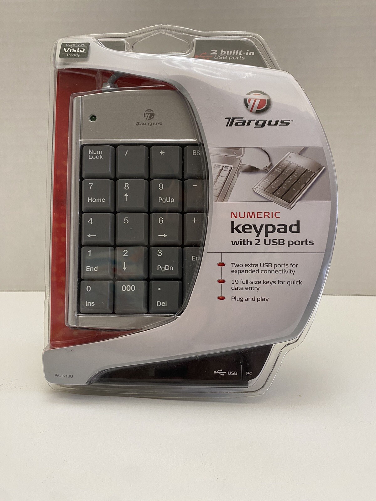 Targus Numeric Keypad 2 USB Ports PAUK10U NEW